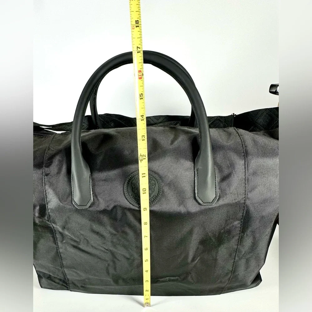 Vince Camuto Elegant Black Weekender Duffel Unisex Bag